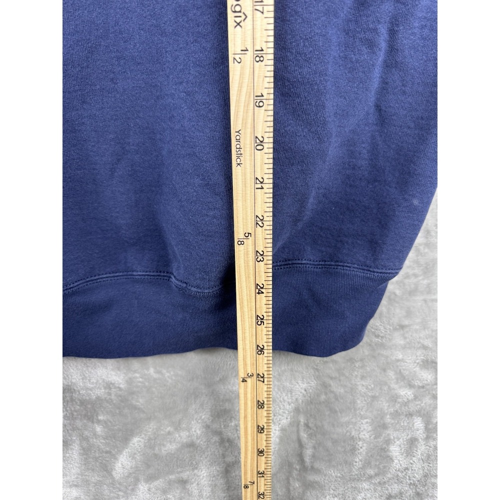Vintage Pennoyer Hawks Sweatshirt Embroidered School Illinois Blue Mens XL 90s - Picture 8 of 9